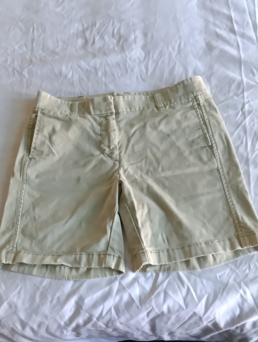 J. Crew Light Cream Chino Bermuda Shorts